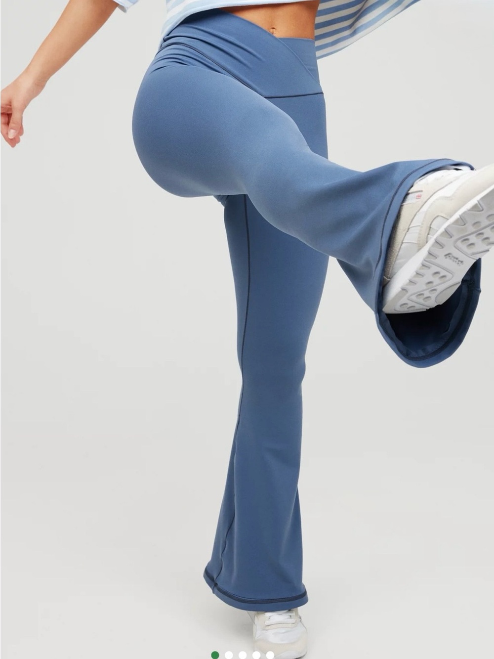 OFFLINE by Aerie Real Me Flare Leggings Blue High Rise Yoga Pants S/P